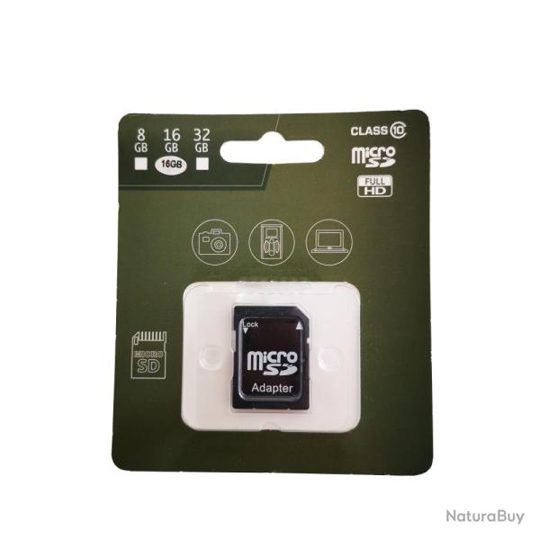 CARTE MICRO SD 16 GO CLASS10 - 
