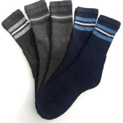 LOT DE 5 PAIRES CHAUSSETTE DETENTE - 39/42 - THIERRY