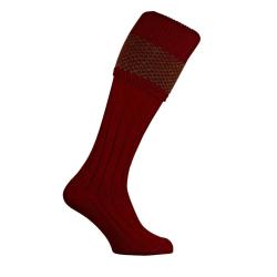 CHAUSSETTE PENRITH OLIVE BURGUNDY - 43/45 - PENNINE
