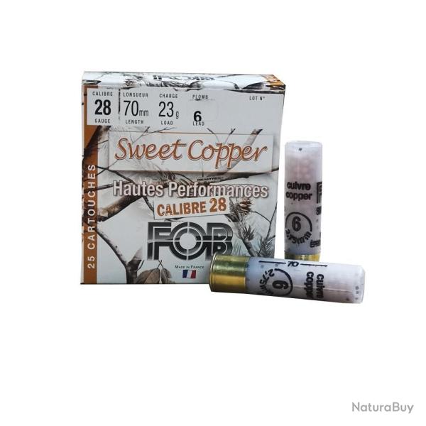 CARTOUCHES SWEET COPPER 28/70 23G BJ X25 - N 6 - FOB