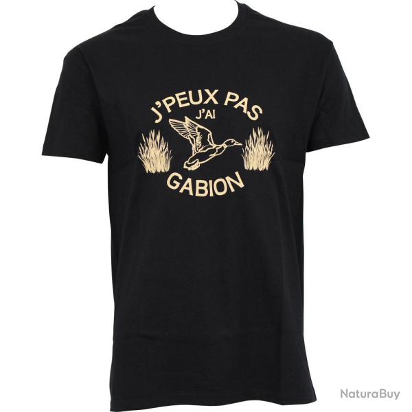 TSHIRT JPEUX PAS JAI GABION NOIR BARTAVEL