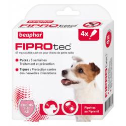 PIPETTES FIPROTEC PETIT CHIEN X4 - BEAPHAR