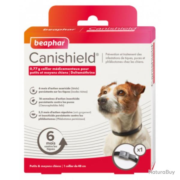 COLLIER CANISHIELD PT/MOYEN CHIEN - BEAPHAR