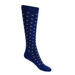 CHAUSSETTES FANTAISIE POIS BLEU - S - 
