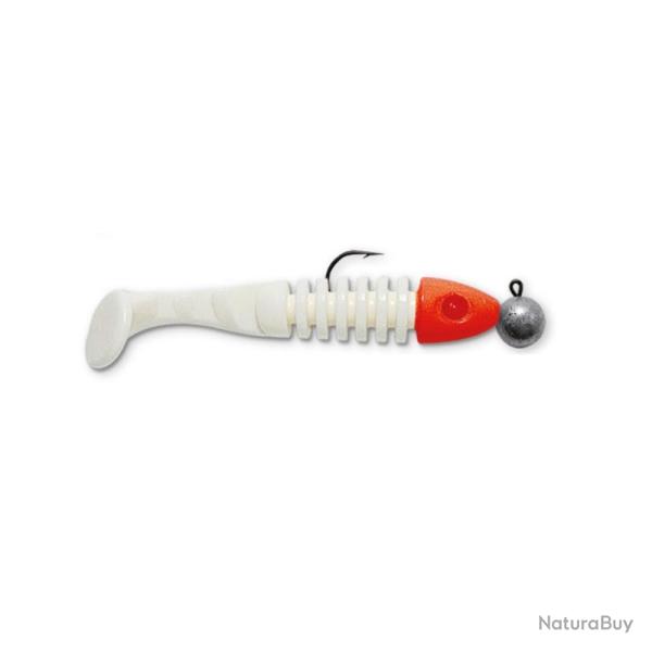 LEURRE M SKELETON 8CM 7G - BLANC TETE ROUGE - DELALANDE