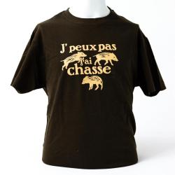 TSHIRT ENFANT J'PEUX PAS MARCASSINS - 3/4 ANS - BARTAVEL