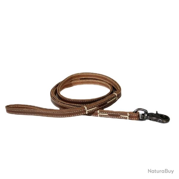 LAISSE SURPIQUEE 120CM COGNAC - 22