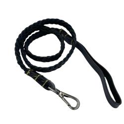 LAISSE TRESSEE 120CM NOIR - 22
