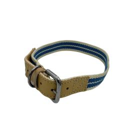 COLLIER RUBAN 50CM BLEU - 22