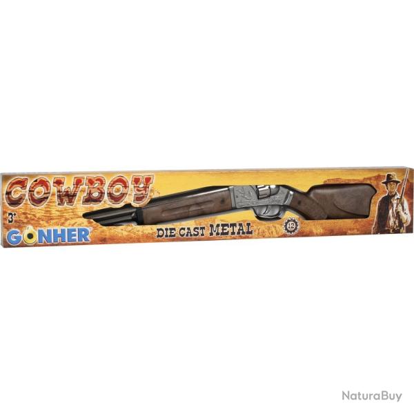 JOUET FUSIL COWBOY 12 COUPS - ACIER - GONHER