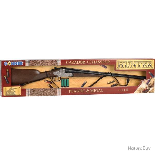 JOUET COFFRET FUSIL 1 +1 COUPS - GONHER