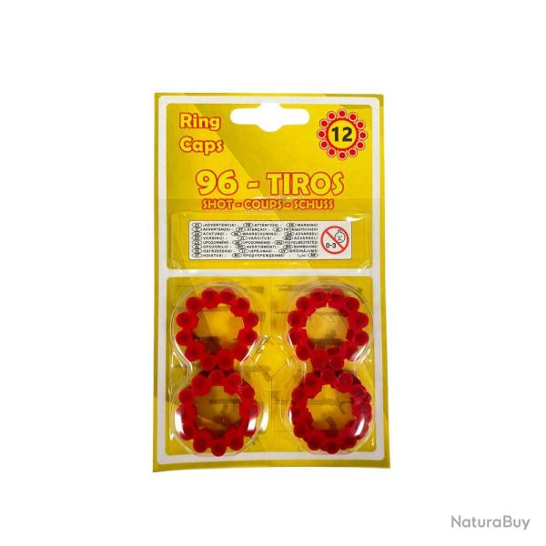 AMORCES 12 COUPS X6 ANNEAUX - GONHER