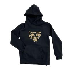SWEAT HOOD ENF J'PEUX PAS MARCASSIN - 6 ANS - BARTAVEL