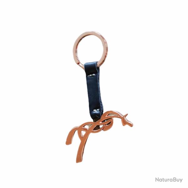 PORTE CLE TIBOU - NOIR / ROSE GOLD - PENELOPE LEPREVOST