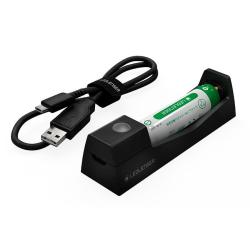 CHARGEUR USB+BATTERIE LI-ION 14500 - LED LENSER