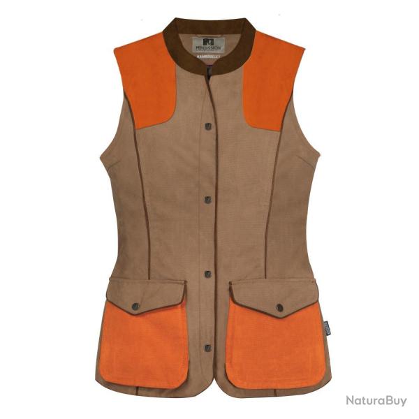 GILET FEMME RAMBOUILLET ORANGE PERCUSSION