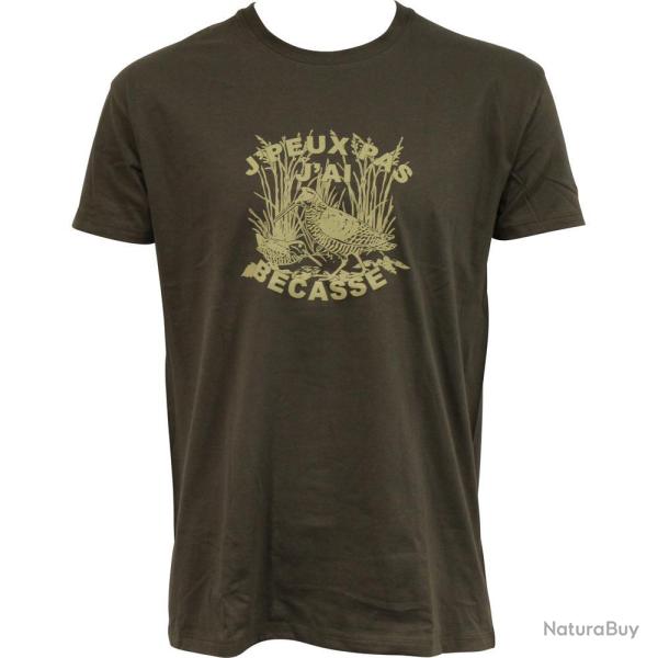 TSHIRT JPEUX PAS JAI BECASSE KAKI BARTAVEL