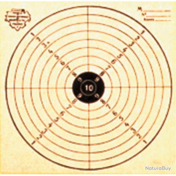 CIBLES 15X15 NOIRE X100 - COURT