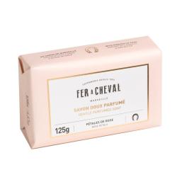SAVONNETTE PARFUM PETALE DE ROSE - 125g - FER A CHEVAL