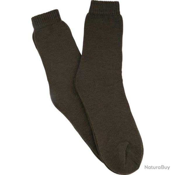 LOT DE 2 CHAUSSETTES KAKI - 39/42 - AZERTEX