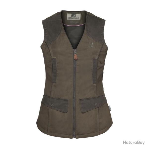 GILET GARRIGUE FEMME MARRON PERCUSSION