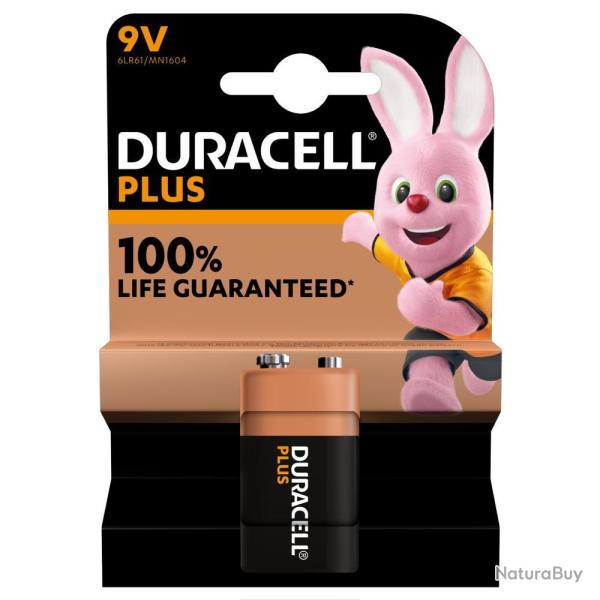 PILE 9V 100%PLUS X1 - DURACELL