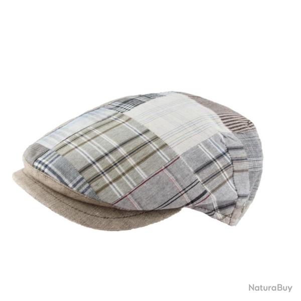 CASQUETTE PLATE TISSUS PATCHWORK M BY FLECHET