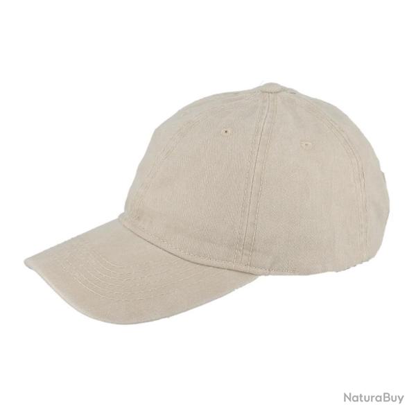 CASQUETTE BASEBALL COTON BEIGE - M BY FLECHET