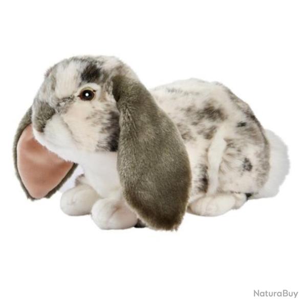 PELUCHE LAPIN BELIER COUCHE 30CM - ANIMA