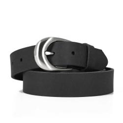 CEINTURE FEMME NUBUCK NOIRE - BOYER