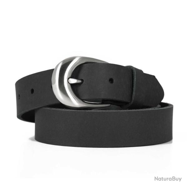 CEINTURE FEMME NUBUCK NOIRE - BOYER