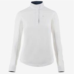 POLO CONCOURS ML FEMME BLAIRE BLANC - 36 - HORZE