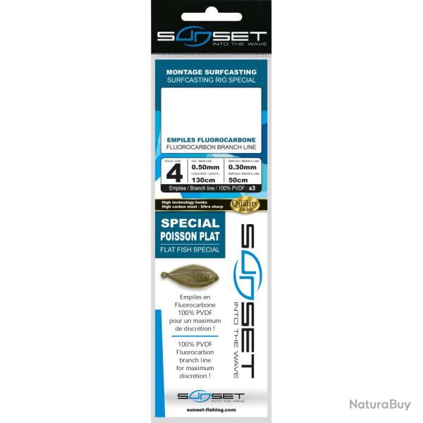 BAS DE LIGNE SURF RS COMP SP PLAT - SUNSET