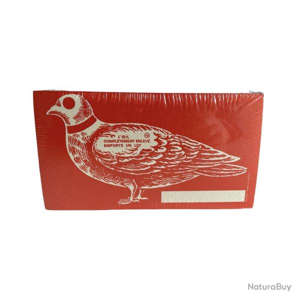 CIBLES 11X20 PIGEON X100 - COURT
