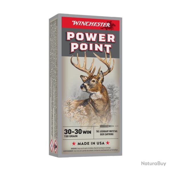 BALLES 30-30WIN POWER POINT 150GR - WINCHESTER
