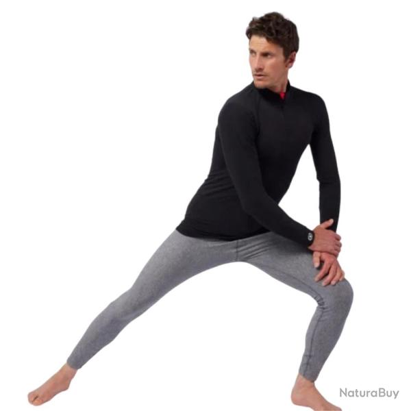 TSHIRT COL ZIPPE COMFORT4 NOIR DAMARTSPORT
