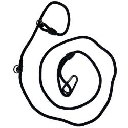 LAISSE LASSO BAUDRIER NOIRE 2.4M - 
