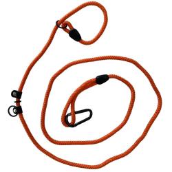 LAISSE LASSO BAUDRIER ORANGE 2.4M - 