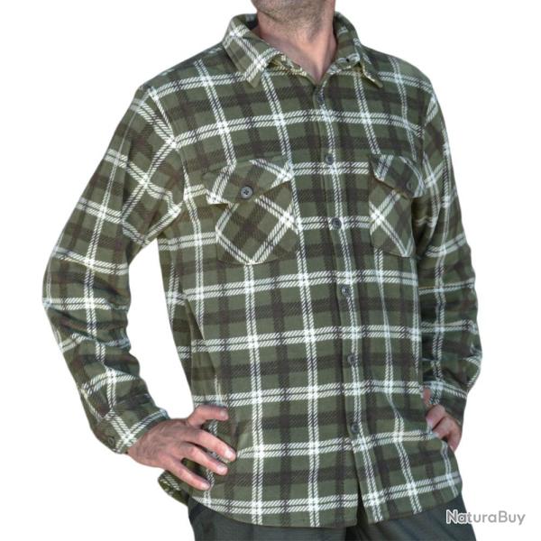 CHEMISE POLAIRE OVER KAKI - 3XL - KALAHARI