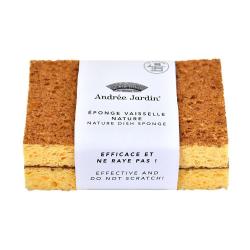 EPONGE VAISSELLE NATURELLE X2 - ANDREE JARDIN