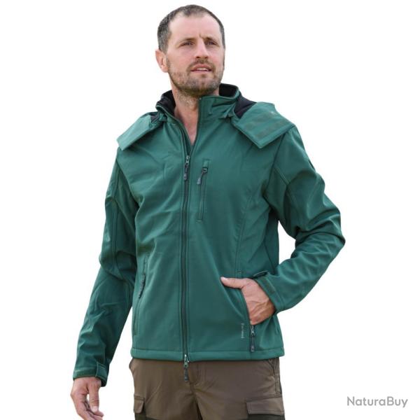 VESTE SOFTSHELL DAKOTA VERT - 2XL - BARTAVEL