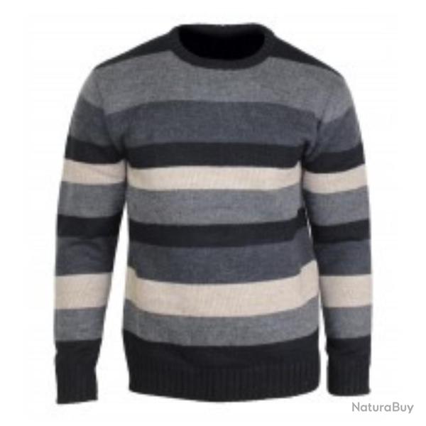 PULL COL ROND PECARI BEIGE - XL - CHALLENGER