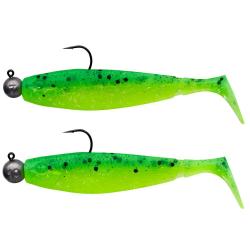 LEURRE MONTE GBUMP 10.5CM X2 - LIME CHARTREUSE PEPPER - GUNKI