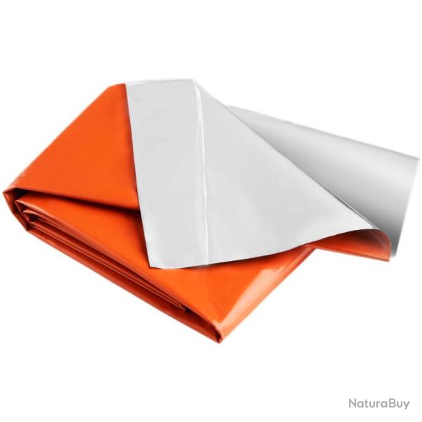 COUVERTURE DE SURVIE RUTILISABLE ORANGE OU KAKI - CAO