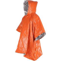 PONCHO DE SURVIE R&Eacute;UTILISABLE ORANGE OU KAKI - CAO