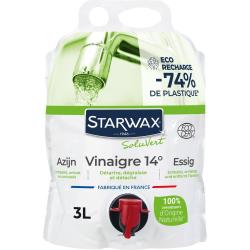 VINAIGRE BLANC 14&deg; 3L ECO RECHARGE - 3.0000 - STARWAX THE FABULOUS
