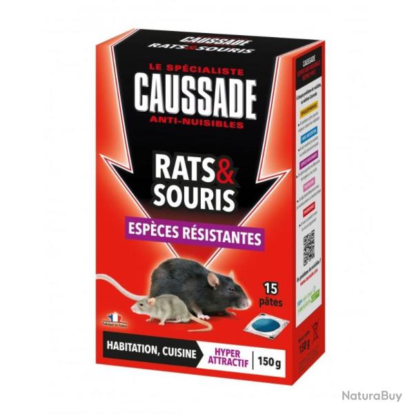 PATE RATICIDE SOURICIDE 150G - CAUSSADE