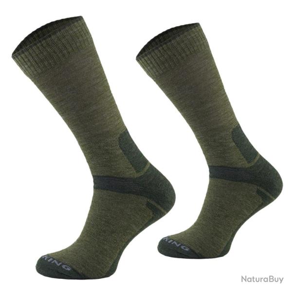 CHAUSSETTES TREKKING KAKI - 43/46 - 