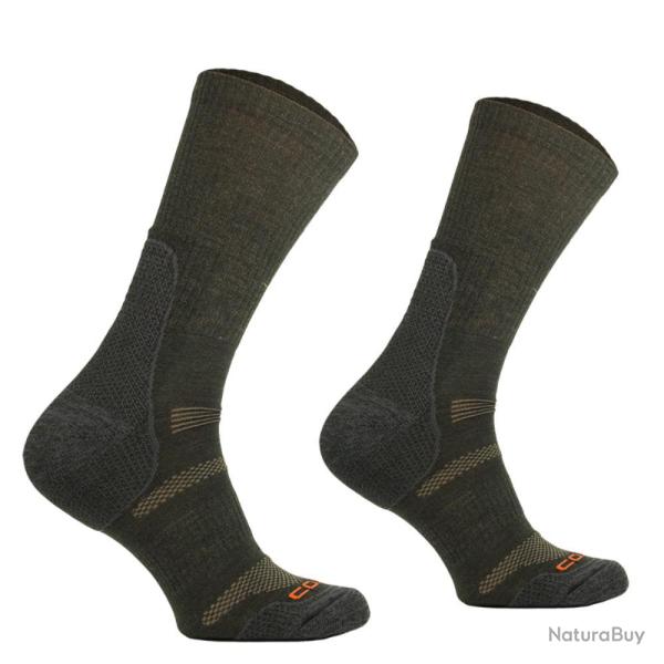 CHAUSSETTES RANDONNEE KAKI - 39/42 - 