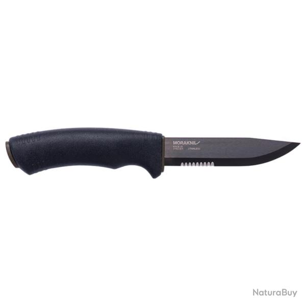 POIGNARD BUSHCRAFT S BLACK BLADE SRT - MORAKNIV
